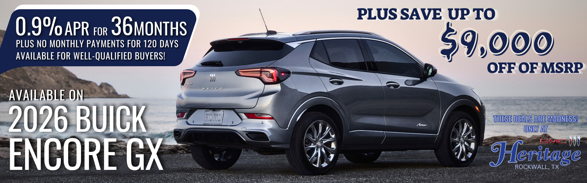 SAVE up to $9,000 OFF on 2026 Buick Encore GX!