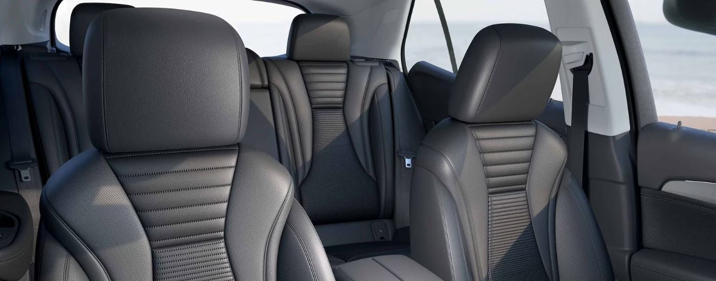 Dark gray front and rear seats in a 2026 Buick Envision.
