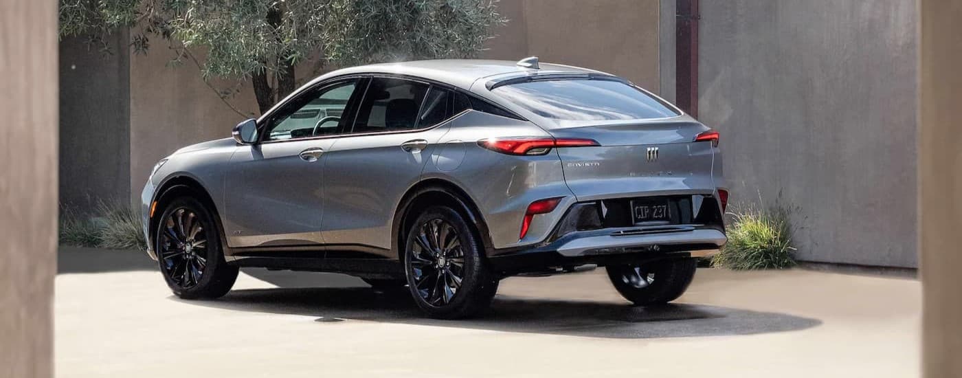 A silver 2025 Buick Envista parked on a driveway.